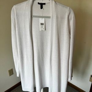 Eileen Fisher white cardigan